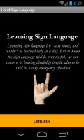 Hand Sign Language mobile app for free download
