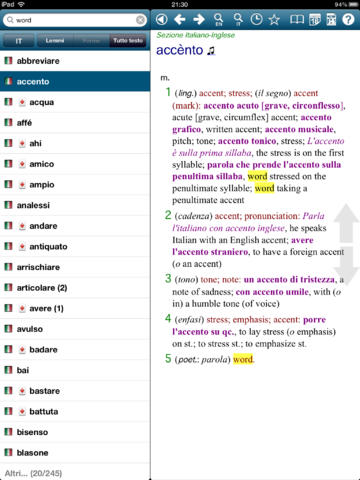 Il Ragazzini – Dizionario Inglese Italiano Italian English Dictionary 3.0.4