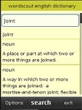 WordScout English Dictionary mobile app for free download