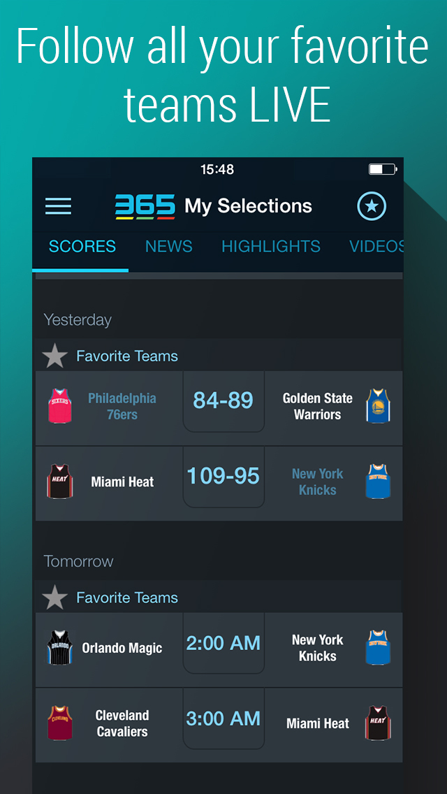 365scores Basketball. Soccer Football Scores Standings