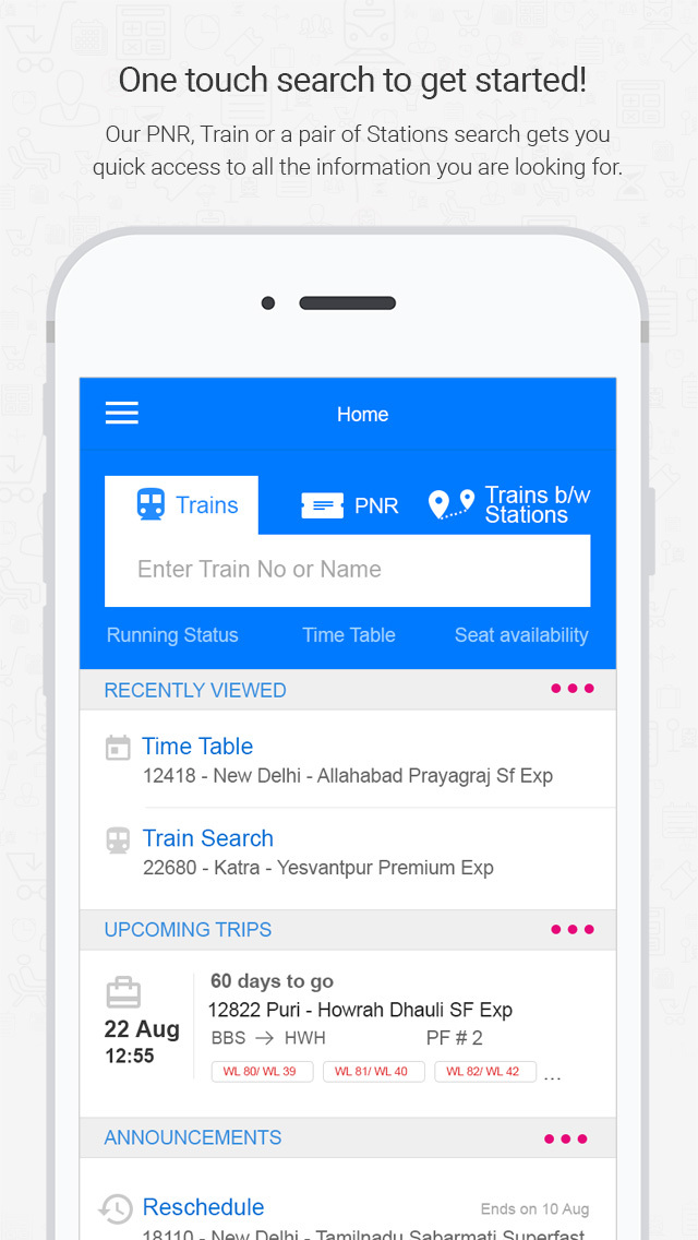 Indian Railways Pnr Status Irctc Train Info Railyatri