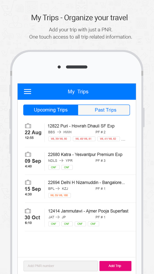 Indian Railways Pnr Status Irctc Train Info Railyatri