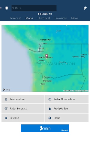 Msn Weather Forecast Maps