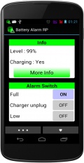 Battery Alarm RP mobile app for free download