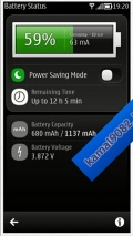 Battery Status v0.0.4 Unsigned  Nokia 808   N8   C7   C6 01   E7   X7   701   603   Belle Refresh FP1 FP2 mobile app for free download