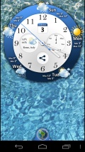 Clock and Weather forecast mobile app for free download