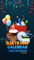 Facebook Birthday calendar 360x640 mobile app for free download