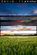 Fake Xperia Z Lock Screen [only small screens] mobile app for free download