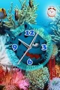 Fish Tap Clock Live Wallpaper