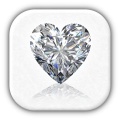 Glowing Diamond Heart mobile app for free download