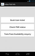 Indian Rail Info mobile app for free download