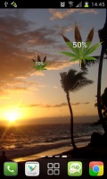 Marijuana Leaf Battery Widget mobile app for free download